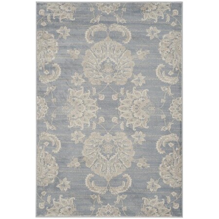 Safavieh 4 ft. x 5 ft.-7 in. Vintage Power Loomed Small Rectangle Area Rug Light Blue & Ivory VTG578L-4